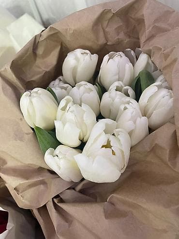 Бонбоньерки: Тюльпаны в крафт-упаковке - Срезанные тюльпаны с плотным бутоном at lalafo.kg — 2 Бонбоньерки: Тюльпаны в крафт-упаковке - Срезанные тюльпаны с плотным бутоном — 2