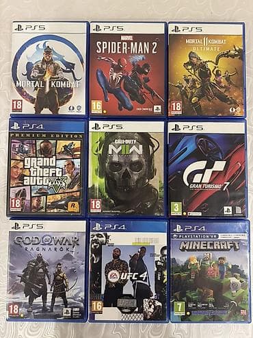 Коллекция дисков для PlayStation (PS5 и PS4) В комплекте 9 игр: - PS5 at lalafo.kg Коллекция дисков для PlayStation (PS5 и PS4) В комплекте 9 игр: - PS5