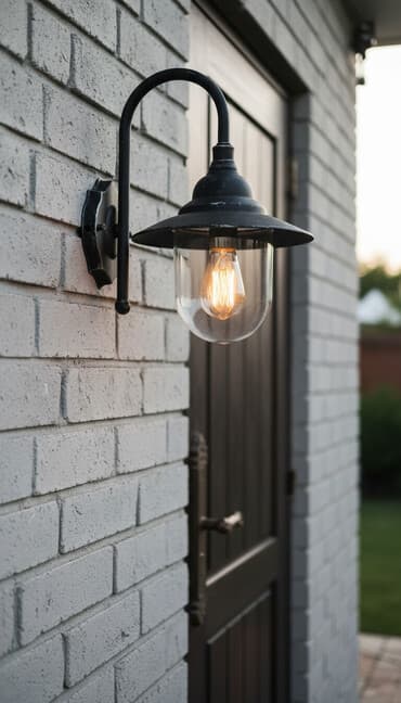 Настенный светильник в стиле ретро, выполненный в черном цвете at lalafo.kg Настенный светильник в стиле ретро, выполненный в черном цвете