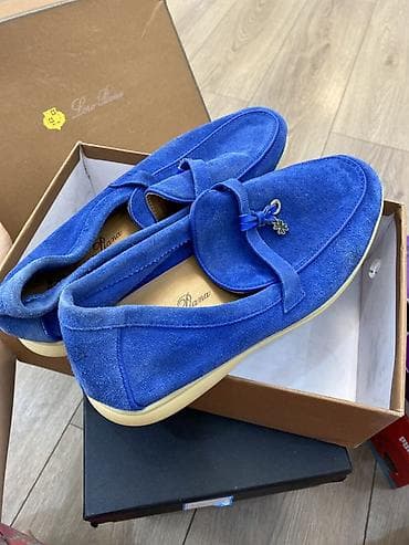 Лоферы, 40, Loro Piana, Б/у, цвет - Синий, Самовывоз, Платная доставка at lalafo.kg Лоферы, 40, Loro Piana, Б/у, цвет - Синий, Самовывоз, Платная доставка