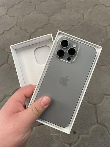 IPhone 15 Pro, Б/у, 256 ГБ, Natural Titanium, Коробка, 86 % at lalafo.kg IPhone 15 Pro, Б/у, 256 ГБ, Natural Titanium, Коробка, 86 %
