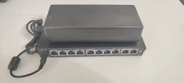 8 портовый PoE switch (+2 сетевых) коммутатор. В комплекте кабель и at lalafo.kg 8 портовый PoE switch (+2 сетевых) коммутатор. В комплекте кабель и