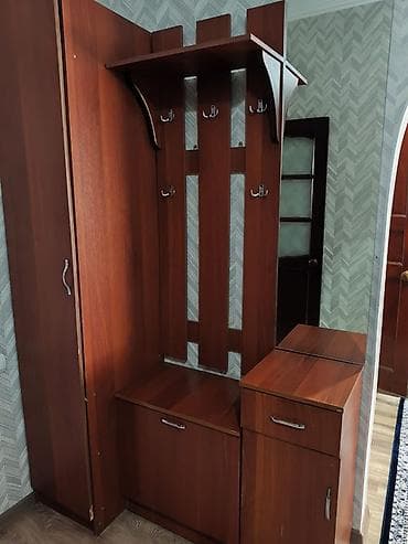 Офис эмереги: Прихожая модульная из ЛДСП в тёплом древесном оттенке. Состав и lalafo.kg да — 2 Офис эмереги: Прихожая модульная из ЛДСП в тёплом древесном оттенке. Состав и — 2