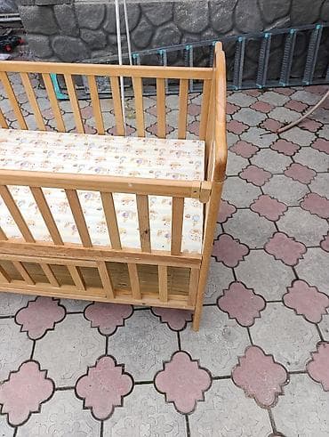 Балдар үчүн дивандар: Детская деревянная кроватка классического дизайна. - Материал lalafo.kg да — 3 Балдар үчүн дивандар: Детская деревянная кроватка классического дизайна. - Материал — 3