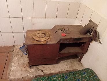 Дровяная печь-буржуйка с варочной поверхностью - Материал at lalafo.kg Дровяная печь-буржуйка с варочной поверхностью - Материал