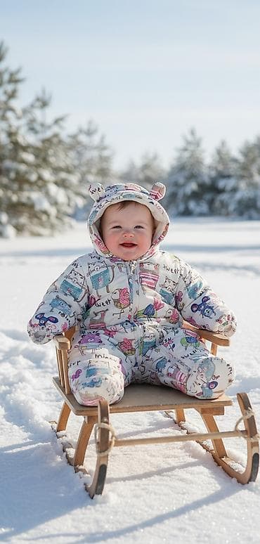 Кара Балта Зимние вещи! Комбинезон на 6-12 мес.состояние отличное! at lalafo.kg Кара Балта Зимние вещи! Комбинезон на 6-12 мес.состояние отличное!