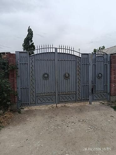 Келишим Баада Металлические ворота с калиткой - Материал: сталь. - at lalafo.kg Келишим Баада Металлические ворота с калиткой - Материал: сталь. -