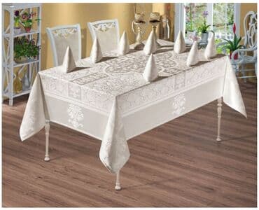 Продам скатерть Monalife ( Турция ) 160 см на 300 см + 12 салфеток at lalafo.kg Продам скатерть Monalife ( Турция ) 160 см на 300 см + 12 салфеток