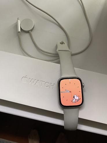 Apple Watch Series 8 (GPS), 45мм Американец заряд 100% полная at lalafo.kg Apple Watch Series 8 (GPS), 45мм Американец заряд 100% полная