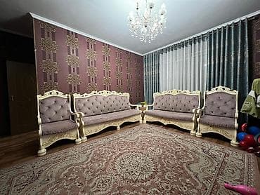 Гарнитур для зала, Диван, Дерево, цвет - Коричневый at lalafo.kg Гарнитур для зала, Диван, Дерево, цвет - Коричневый