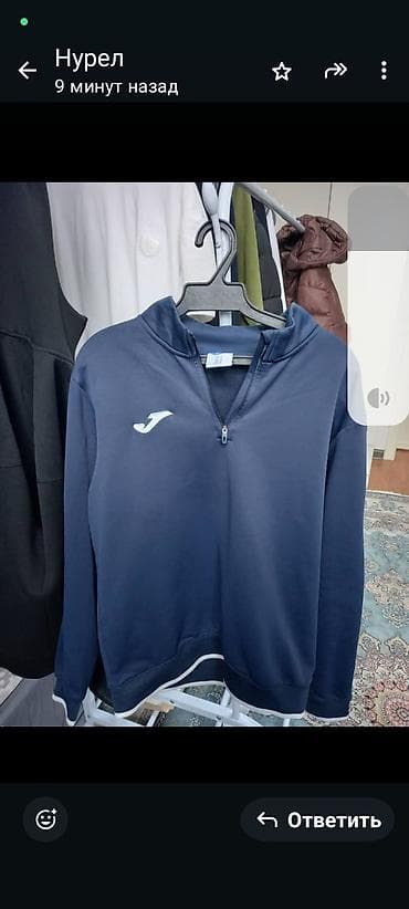 Спортивная кофта Joma с полу-молнией (1/4 zip) - Цвет: темно‑синий с at lalafo.kg — 2 Спортивная кофта Joma с полу-молнией (1/4 zip) - Цвет: темно‑синий с — 2