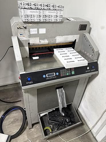 Басма үчүн жабдуулар: Резак для бумаги (гильотинный + роликовая платформа) Комплект lalafo.kg да — 3 Басма үчүн жабдуулар: Резак для бумаги (гильотинный + роликовая платформа) Комплект — 3