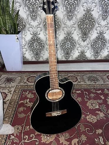 Акустическая гитара с вырезом (cutaway), шестиструнная. - Корпус at lalafo.kg Акустическая гитара с вырезом (cutaway), шестиструнная. - Корпус