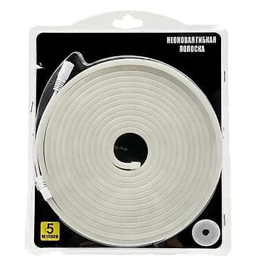 Неоновая светодиодная лента 5м 12V IP67 цвет белый Гибкий at lalafo.kg Неоновая светодиодная лента 5м 12V IP67 цвет белый Гибкий