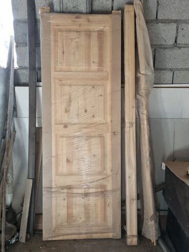 Дверь дерево новый 70 см на 2 метра,полный комплект 4000 сом at lalafo.kg Дверь дерево новый 70 см на 2 метра,полный комплект 4000 сом