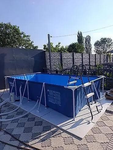 Разборный каркасный бассейн Bestway Steel Pro (прямоугольный) Бассейн at lalafo.kg Разборный каркасный бассейн Bestway Steel Pro (прямоугольный) Бассейн