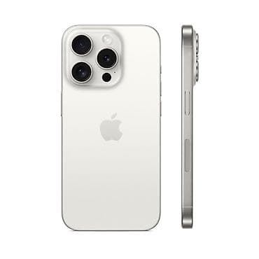 IPhone 15 Pro, Б/у, 256 ГБ, White Titanium, Защитное стекло, Чехол, Кабель at lalafo.kg IPhone 15 Pro, Б/у, 256 ГБ, White Titanium, Защитное стекло, Чехол, Кабель
