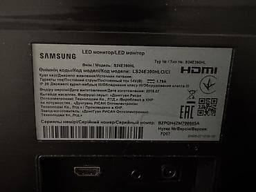 Монитор, Samsung, Б/у, LED, 23" - 24" at lalafo.kg Монитор, Samsung, Б/у, LED, 23" - 24"