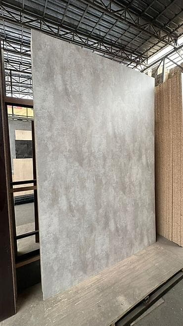 Лдсп Цемент светлый Листовой материал с декоративным бетоно-подобным at lalafo.kg Лдсп Цемент светлый Листовой материал с декоративным бетоно-подобным