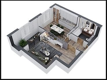 2 комнаты, 51 м², Элитка, 5 этаж, Готовая ПСО (под самоотделку) at lalafo.kg 2 комнаты, 51 м², Элитка, 5 этаж, Готовая ПСО (под самоотделку)