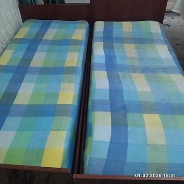 Две односпальные кровати - Формат: две отдельные кровати, можно at lalafo.kg Две односпальные кровати - Формат: две отдельные кровати, можно