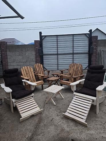 Комплект садовой мебели, Кресла, Дерево at lalafo.kg Комплект садовой мебели, Кресла, Дерево