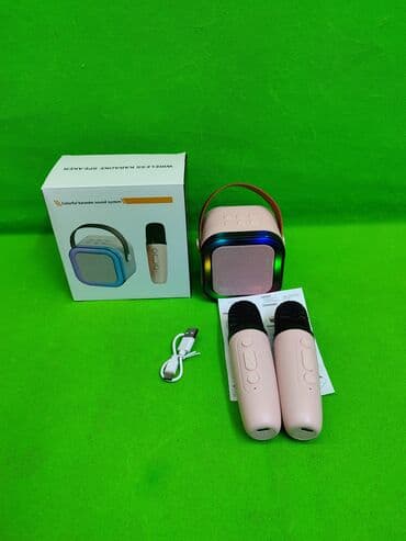 Колонка и 2 микрофона для детского развлечения и пения🔥 Комплектация at lalafo.kg Колонка и 2 микрофона для детского развлечения и пения🔥 Комплектация