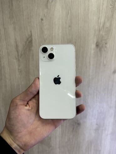 IPhone 13, Б/у, 128 ГБ, Белый, Защитное стекло, Чехол, 80 % at lalafo.kg IPhone 13, Б/у, 128 ГБ, Белый, Защитное стекло, Чехол, 80 %