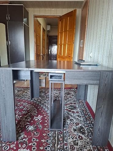 Стол трансформер Для кухни, Раскладной стол, Длина, см: 3 см, цвет - Коричневый at lalafo.kg Стол трансформер Для кухни, Раскладной стол, Длина, см: 3 см, цвет - Коричневый