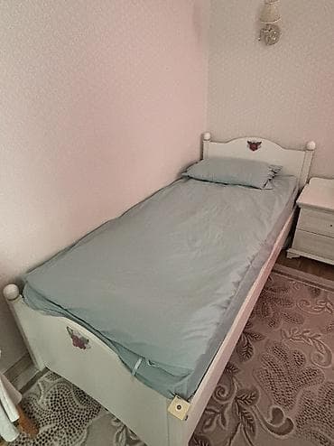 Односпальная кровать с изголовьем и изножьем в классическом стиле. - lalafo.kg да Односпальная кровать с изголовьем и изножьем в классическом стиле. -