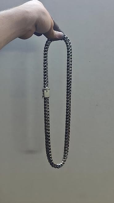 Серебряная цепь"Мегапитон" Вес 140 Длина 64 см. 100% Ручная работа at lalafo.kg Серебряная цепь"Мегапитон" Вес 140 Длина 64 см. 100% Ручная работа