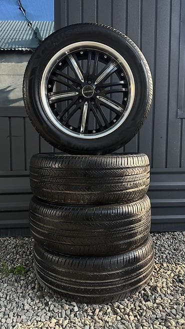 Колеса в сборе 235 / 55 / R 18, Лето, Б/у, Комплект, Легковые, Литые, отверстий - 5 at lalafo.kg Колеса в сборе 235 / 55 / R 18, Лето, Б/у, Комплект, Легковые, Литые, отверстий - 5