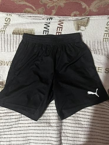 Спортивные шорты Puma, черные - Классический прямой крой до колена - at lalafo.kg Спортивные шорты Puma, черные - Классический прямой крой до колена -