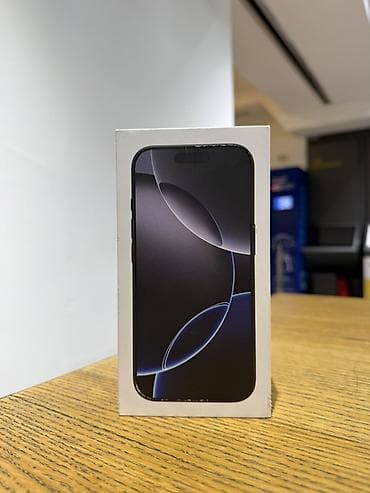 IPhone 16 Pro, Новый, 128 ГБ, Black Titanium, Кабель, 100 % at lalafo.kg IPhone 16 Pro, Новый, 128 ГБ, Black Titanium, Кабель, 100 %
