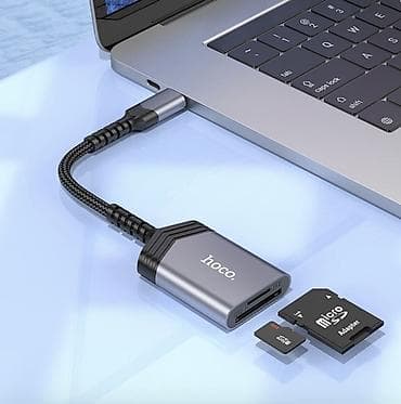 UA25, кард ридер, Type-C на SD + TF, поддержка карт памяти до 2Tb at lalafo.kg UA25, кард ридер, Type-C на SD + TF, поддержка карт памяти до 2Tb