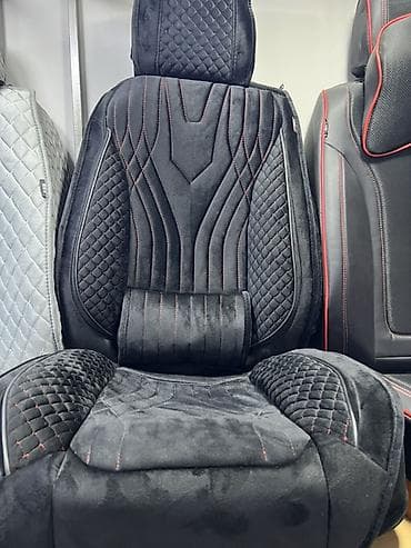 Чехлы Экокожа, С подушкой, цвет - Черный, Новый, Самовывоз at lalafo.kg — 2 Чехлы Экокожа, С подушкой, цвет - Черный, Новый, Самовывоз — 2