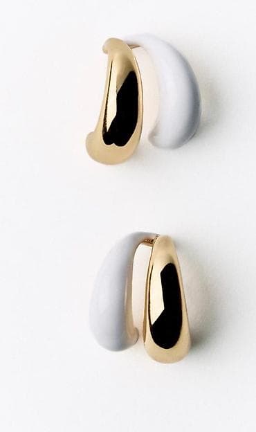 Двойные серьги каффы zara original at lalafo.kg — 3 Двойные серьги каффы zara original — 3