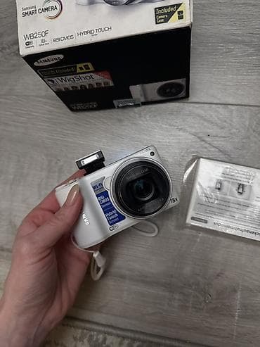 Компактная цифровая камера Samsung Smart Camera WB250F (белая) at lalafo.kg Компактная цифровая камера Samsung Smart Camera WB250F (белая)