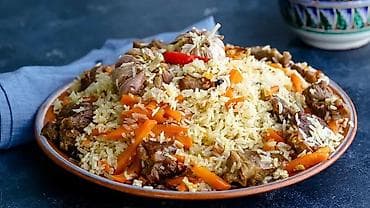 Плов с говядиной — порция на компанию. Рассыпчатый рис, сочные кусочки at lalafo.kg Плов с говядиной — порция на компанию. Рассыпчатый рис, сочные кусочки