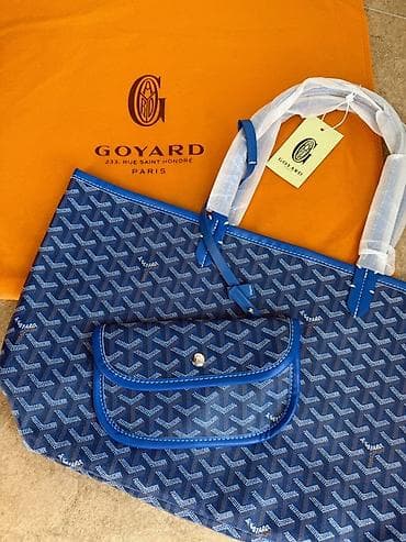 Сумка Goyard Saint Louis GM, цвет Blue. - Фирменный монограммный узор at lalafo.kg Сумка Goyard Saint Louis GM, цвет Blue. - Фирменный монограммный узор