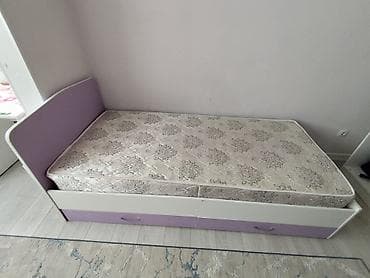 Бир жарым керебеттер: Срочно продаю 2 кровати с матрасом, матрас ортопедический, 2 парты (с lalafo.kg да — 5 Бир жарым керебеттер: Срочно продаю 2 кровати с матрасом, матрас ортопедический, 2 парты (с — 5