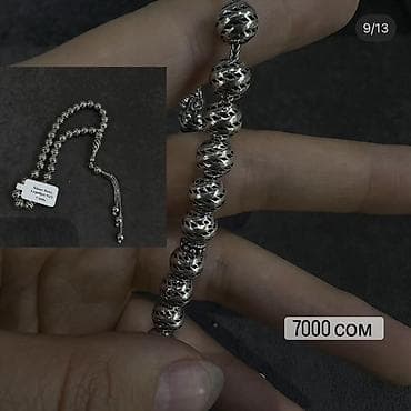 Күмүш сөйкөлөр: Серебряные четки — несколько вариантов дизайна. - Материал: серебро lalafo.kg да — 7 Күмүш сөйкөлөр: Серебряные четки — несколько вариантов дизайна. - Материал: серебро — 7