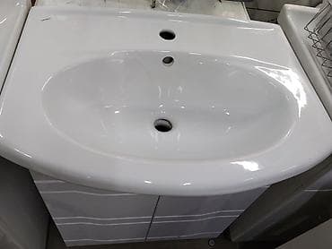 Ванна үчүн раковиналар: Ванна үчүн раковина, Өзгөчөлүктөрү: Жылтырак, Сүйрү формасы, Материалы: Керамика lalafo.kg да — 1 Ванна үчүн раковиналар: Ванна үчүн раковина, Өзгөчөлүктөрү: Жылтырак, Сүйрү формасы, Материалы: Керамика — 1