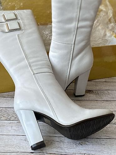 Сапоги женские, новые, зимние, натуральная кожа, натуральный мех at lalafo.kg Сапоги женские, новые, зимние, натуральная кожа, натуральный мех