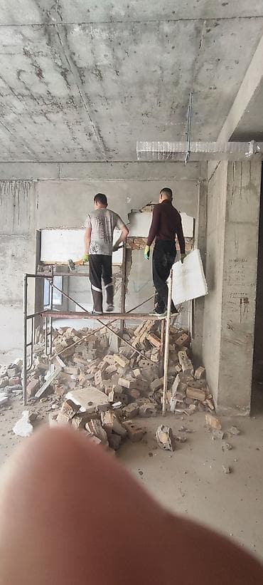 Демонтаж крыш, Демонтаж кафеля, Снос стен | Гипсокартонная стена, Снос перегородки, Кирпичная стена | Снятие извести, Снятие побелки, Снятие реечных потолков | Демонтаж плинтуса, Демонтаж кафельной плитки, Демонтаж деревянного пола | Крыша из шифера, Металлочерепичная кровля, Мягкая кровля Больше 6 лет опыта at lalafo.kg Демонтаж крыш, Демонтаж кафеля, Снос стен | Гипсокартонная стена, Снос перегородки, Кирпичная стена | Снятие извести, Снятие побелки, Снятие реечных потолков | Демонтаж плинтуса, Демонтаж кафельной плитки, Демонтаж деревянного пола | Крыша из шифера, Металлочерепичная кровля, Мягкая кровля Больше 6 лет опыта