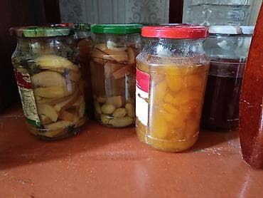 Домашние заготовки в стеклянных банках - Ассорти фруктовых консервов at lalafo.kg Домашние заготовки в стеклянных банках - Ассорти фруктовых консервов