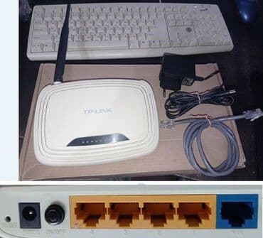 WiFi роутер TP-Link TL-WR740N, 4 порта LAN, 1 WAN, скорость at lalafo.kg WiFi роутер TP-Link TL-WR740N, 4 порта LAN, 1 WAN, скорость