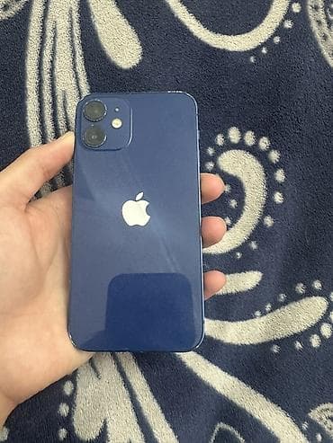 IPhone 12 mini, Б/у, 64 ГБ, Синий, 72 % at lalafo.kg IPhone 12 mini, Б/у, 64 ГБ, Синий, 72 %