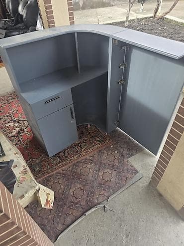 Стойка администратора/ресепшн, модульная, угловая. - Дизайн: фасад с lalafo.kg да — 2 Стойка администратора/ресепшн, модульная, угловая. - Дизайн: фасад с — 2