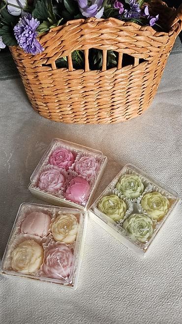 Чудесный подарок на 8 марта ! Ароматные свечи ( в форме пионов и at lalafo.kg Чудесный подарок на 8 марта ! Ароматные свечи ( в форме пионов и